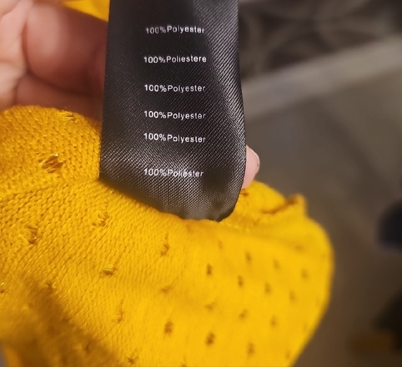 Voodoo Vixen Sunny Yellow Eyelet Blouse - Picture 5 of 5